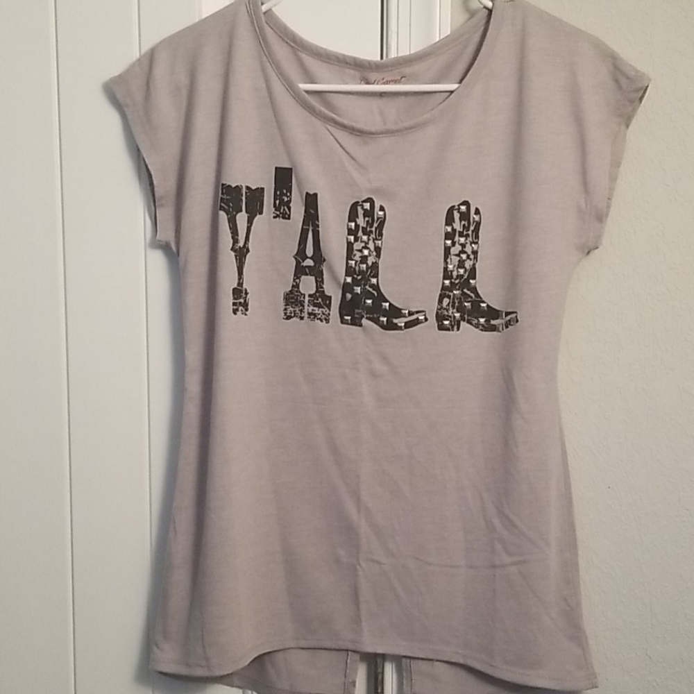 Open back t shirt